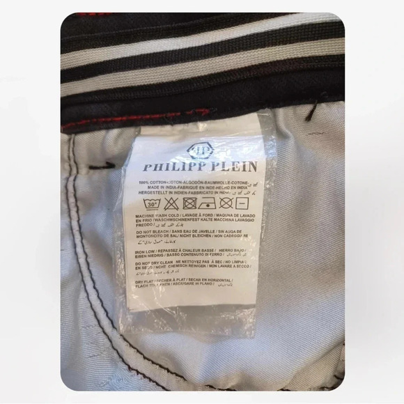 Philipp Plein Black Denim Stretch Skinny Jeans Size 28 - Picture 10 of 12